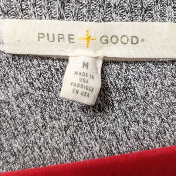 Anthropologie PURE + GOOD Ribbed Scoop Neck High Low Midi Dress - Picture 5 of 10